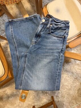 Quince Women's Straight Leg Jeans in Blue Denim
